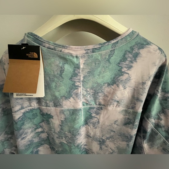 The North Face Flash-Dry Watercolor Print Short-Sleeve Relaxed Fit Active Top 2X - Picture 6 of 15